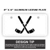 2" X 4" Aluminum License Plate  Thumbnail