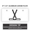 2" X 4" Aluminum License Plate  Thumbnail