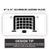 2" X 4" Aluminum License Plate  Thumbnail
