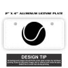 2" X 4" Aluminum License Plate  Thumbnail