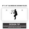 2" X 4" Aluminum License Plate  Thumbnail