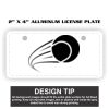 2" X 4" Aluminum License Plate  Thumbnail
