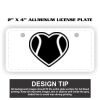 2" X 4" Aluminum License Plate  Thumbnail