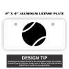 2" X 4" Aluminum License Plate  Thumbnail