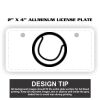 2" X 4" Aluminum License Plate  Thumbnail