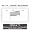 2" X 4" Aluminum License Plate  Thumbnail