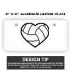 2" X 4" Aluminum License Plate  Thumbnail