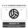 2" X 4" Aluminum License Plate  Thumbnail