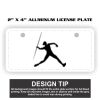 2" X 4" Aluminum License Plate  Thumbnail