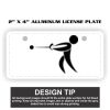 2" X 4" Aluminum License Plate  Thumbnail