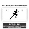 2" X 4" Aluminum License Plate  Thumbnail