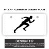 2" X 4" Aluminum License Plate  Thumbnail