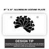 2" X 4" Aluminum License Plate  Thumbnail