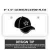 2" X 4" Aluminum License Plate  Thumbnail