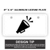 2" X 4" Aluminum License Plate  Thumbnail