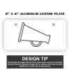 2" X 4" Aluminum License Plate  Thumbnail