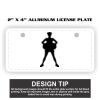 2" X 4" Aluminum License Plate  Thumbnail