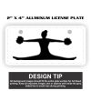 2" X 4" Aluminum License Plate  Thumbnail