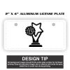 2" X 4" Aluminum License Plate  Thumbnail