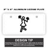 2" X 4" Aluminum License Plate  Thumbnail