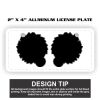 2" X 4" Aluminum License Plate  Thumbnail