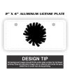 2" X 4" Aluminum License Plate  Thumbnail