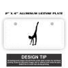 2" X 4" Aluminum License Plate  Thumbnail