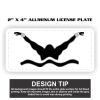 2" X 4" Aluminum License Plate  Thumbnail