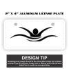 2" X 4" Aluminum License Plate  Thumbnail