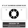 2" X 4" Aluminum License Plate  Thumbnail