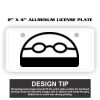 2" X 4" Aluminum License Plate  Thumbnail