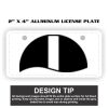 2" X 4" Aluminum License Plate  Thumbnail