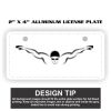 2" X 4" Aluminum License Plate  Thumbnail