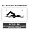 2" X 4" Aluminum License Plate  Thumbnail