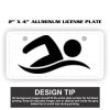 2" X 4" Aluminum License Plate  Thumbnail