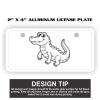 2" X 4" Aluminum License Plate  Thumbnail