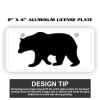 2" X 4" Aluminum License Plate  Thumbnail