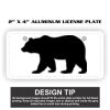 2" X 4" Aluminum License Plate  Thumbnail