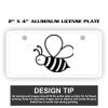 2" X 4" Aluminum License Plate  Thumbnail