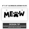 2" X 4" Aluminum License Plate  Thumbnail