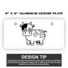 2" X 4" Aluminum License Plate  Thumbnail
