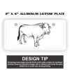 2" X 4" Aluminum License Plate  Thumbnail