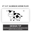 2" X 4" Aluminum License Plate  Thumbnail