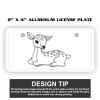 2" X 4" Aluminum License Plate  Thumbnail