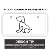 2" X 4" Aluminum License Plate  Thumbnail