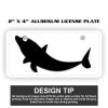 2" X 4" Aluminum License Plate  Thumbnail