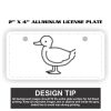 2" X 4" Aluminum License Plate  Thumbnail