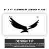 2" X 4" Aluminum License Plate  Thumbnail