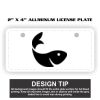 2" X 4" Aluminum License Plate  Thumbnail