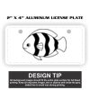 2" X 4" Aluminum License Plate  Thumbnail